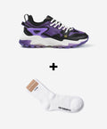 Roxo + White Socks: Size 11