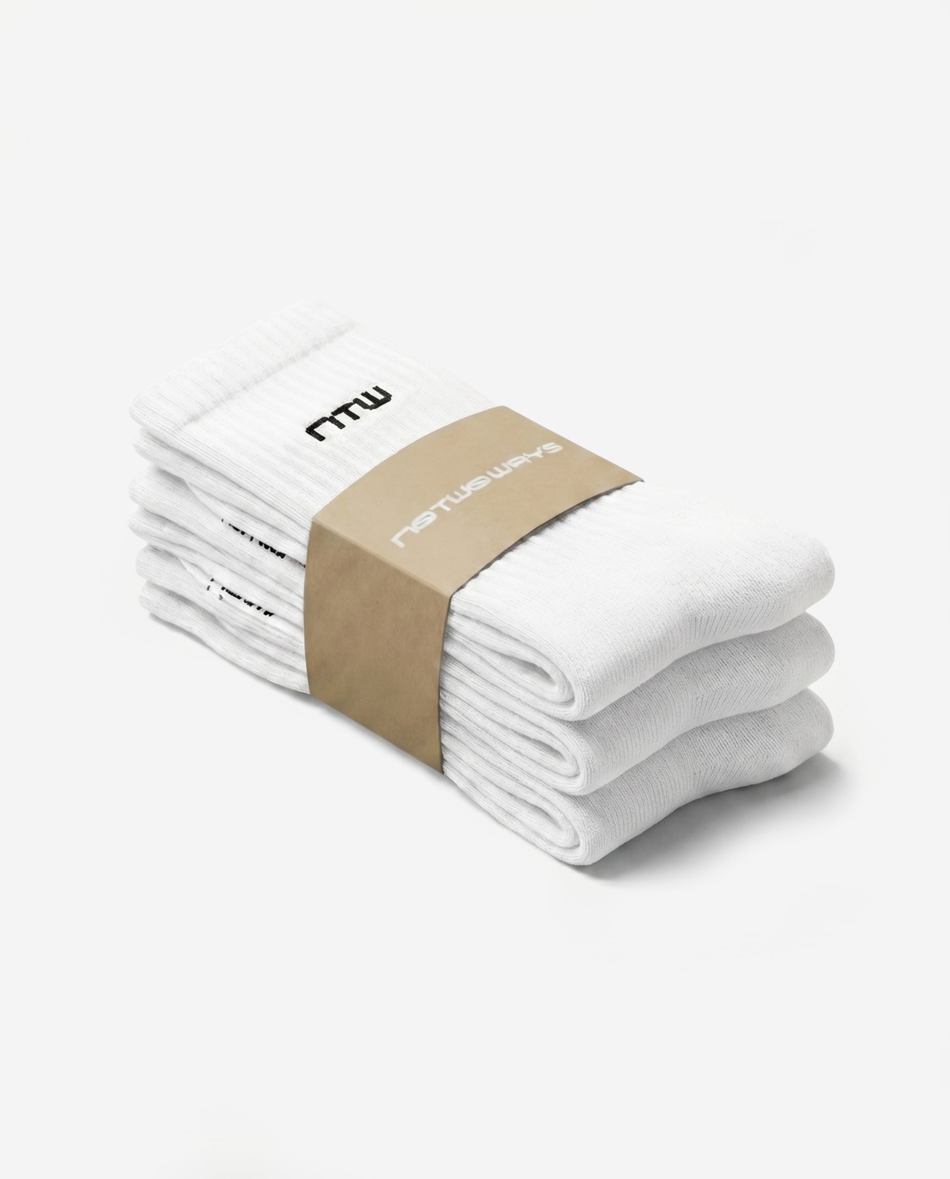 NTW SOCKS - WHITE (3 PACK)