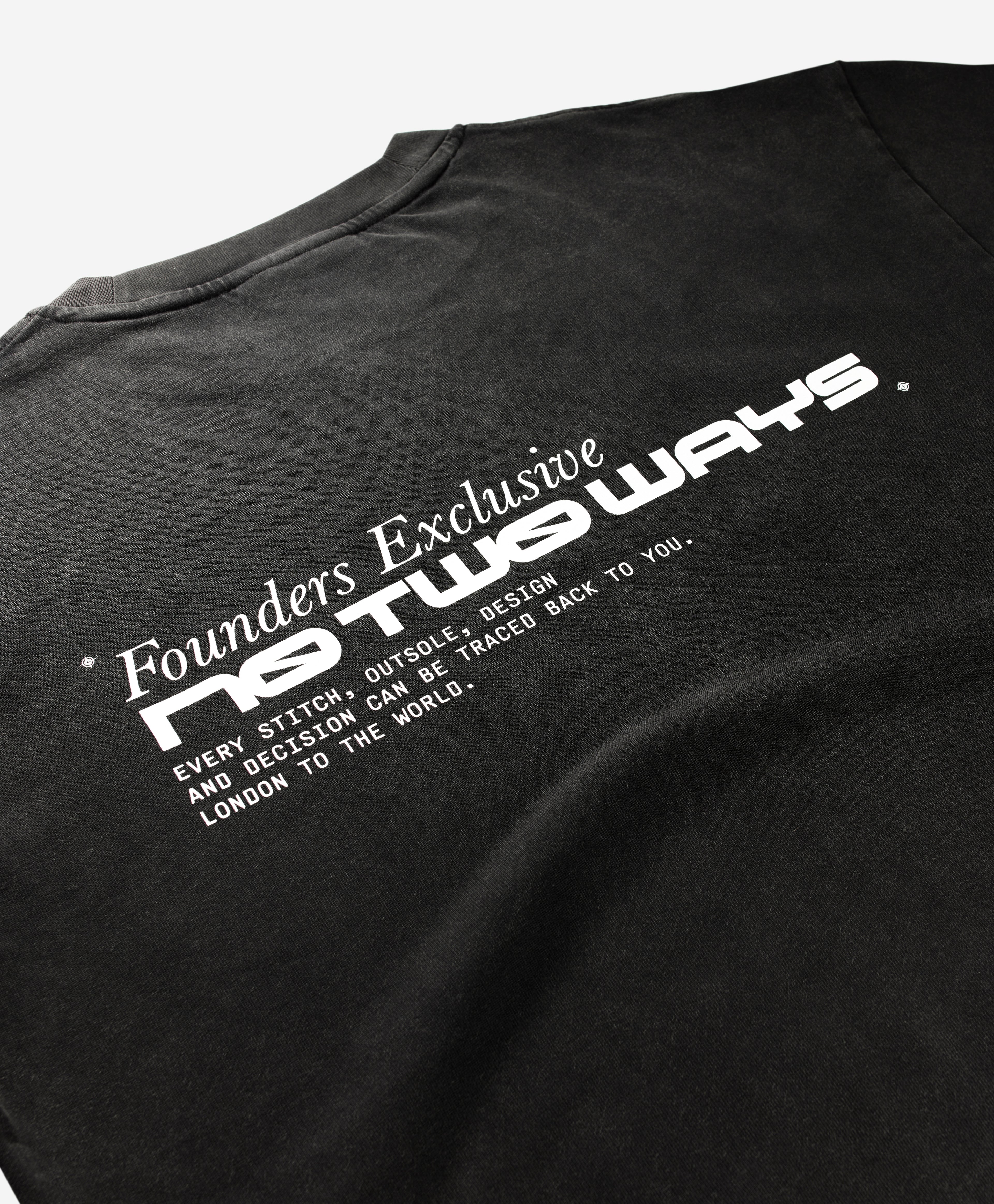FOUNDERS' TEE - WASHED BLACK