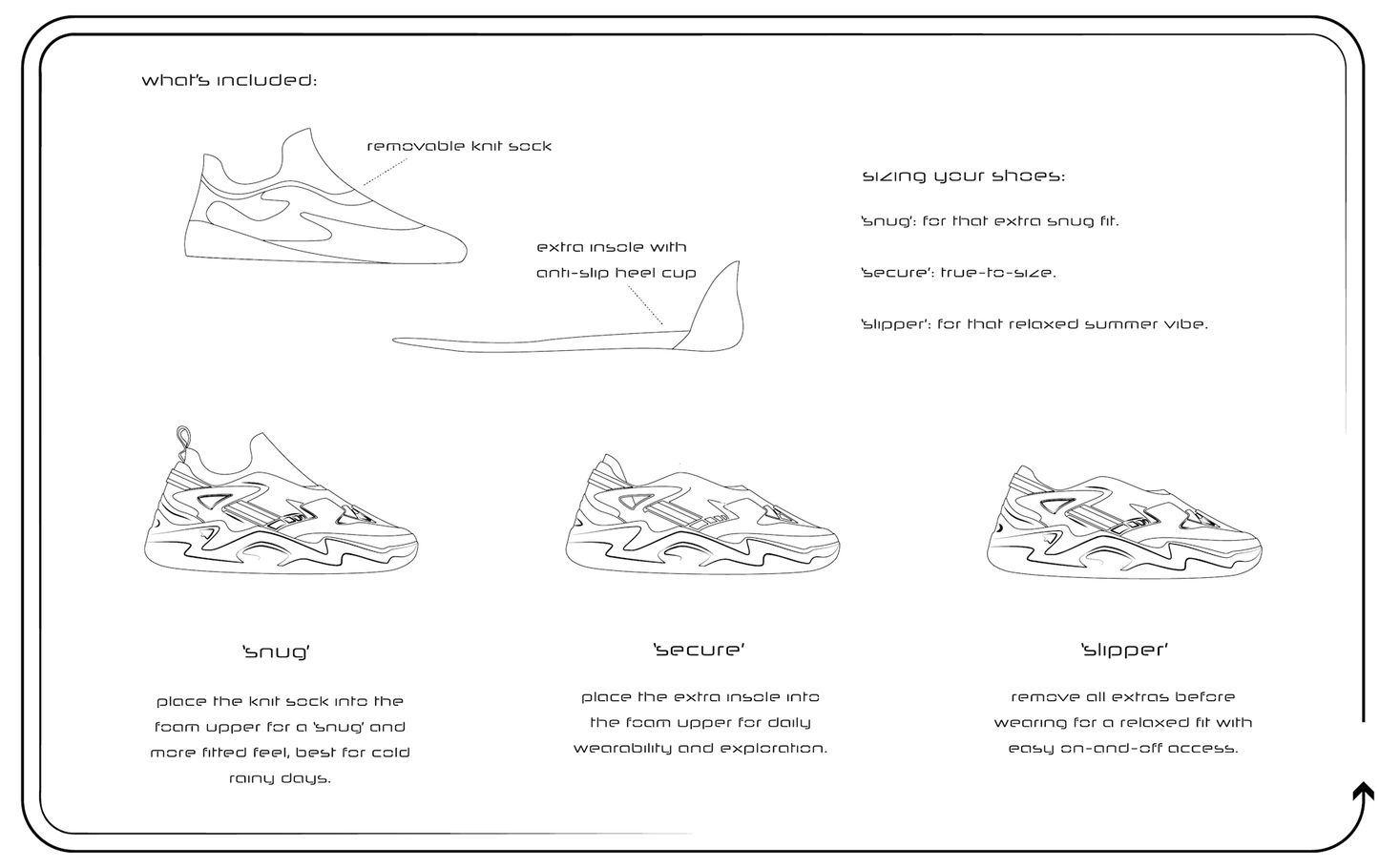 black and white foams