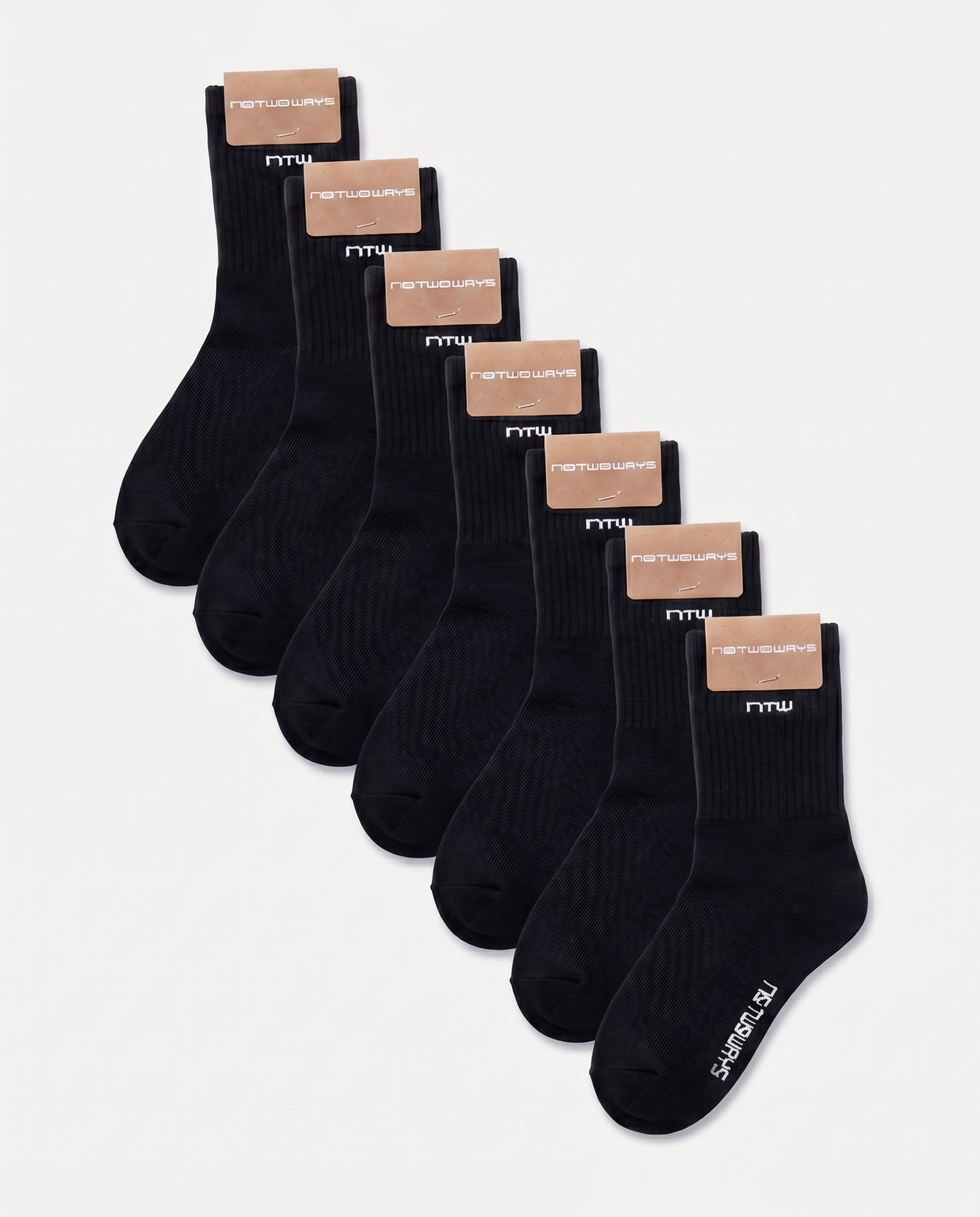 NTW SOCKS - BLACK (7 PACK)